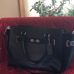 Coach handle wrist bag with crossbody, and sparkle